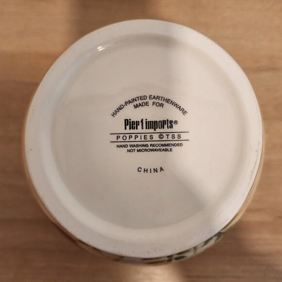 Pier 1 Imports Poppies Collection Utensil Holder Vase Retired - Picture 5 of 5